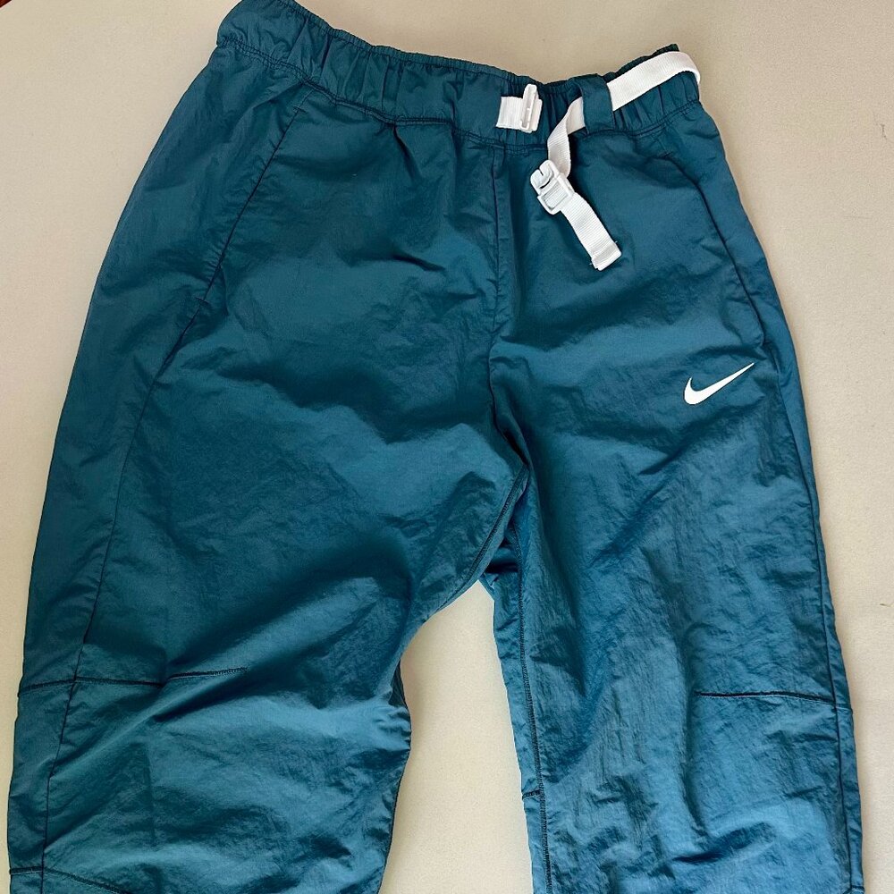 Slate blue nylon Nike pants (Sz S)